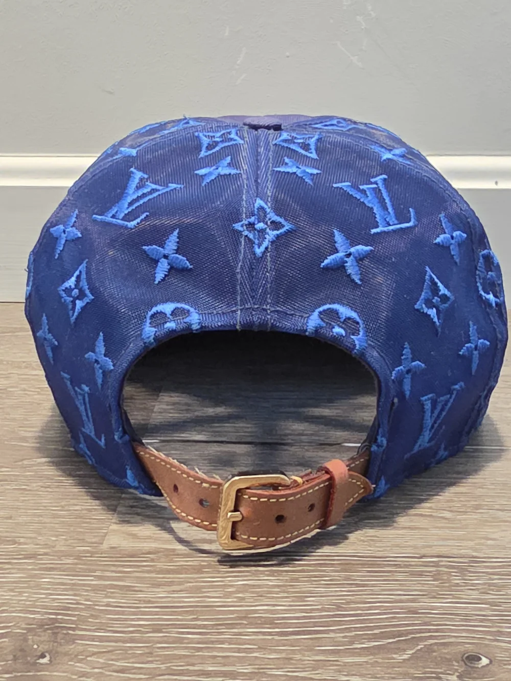 Louis Vuitton Blue Monogram Logo Baseball Cap - Picture 2 of 10